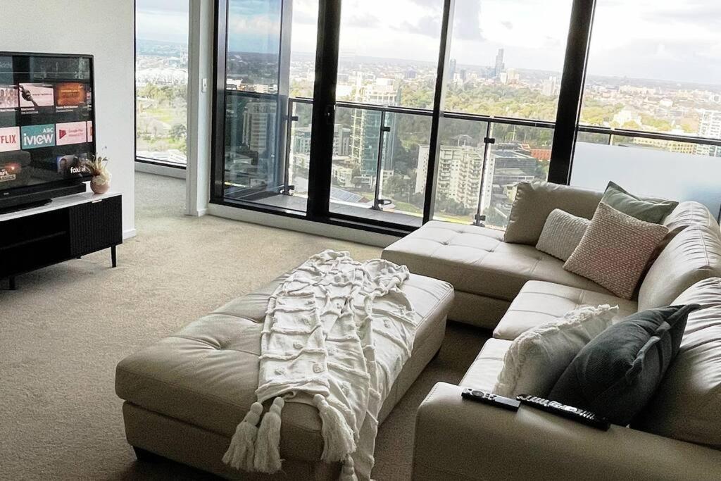 Lux 3 Bedroom Apartment In Southbank Melbourne Bagian luar foto